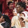 Razorbacks forward Adou Thiero against Georgia