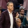 Razorbacks coach John Calipari during a Sweet 16 NCAA Regional game against Texas Tech